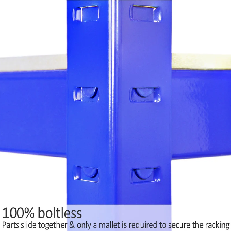 Monster Racking - 1 Rayonnage T-Rax en Acier Bleu 90cm x 45cm x 180cm