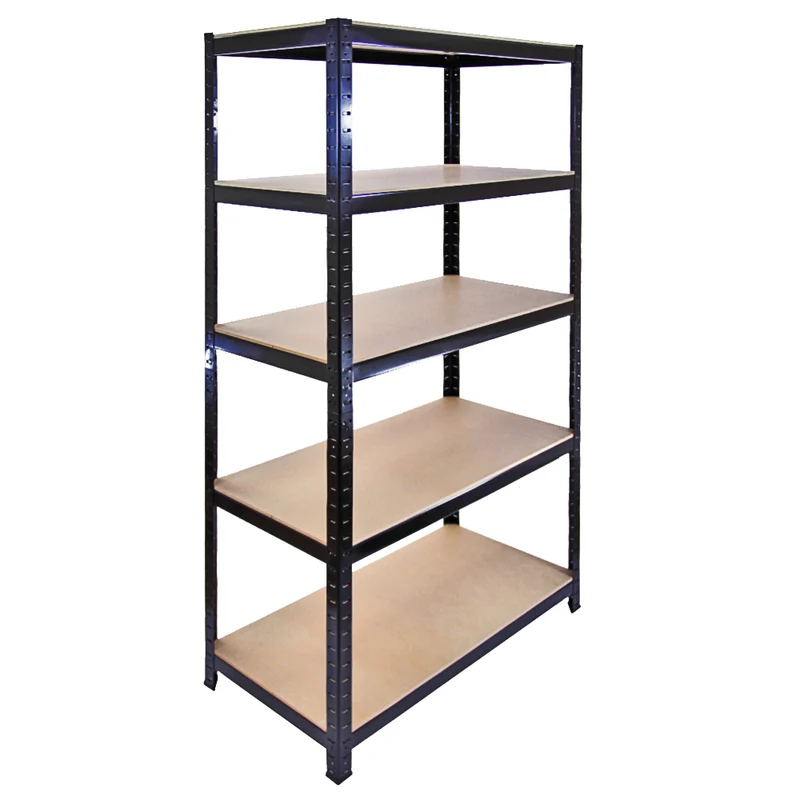 Monster Racking - 5 Rayonnages T-Rax en Acier Noir 90cm x 45cm x 180cm