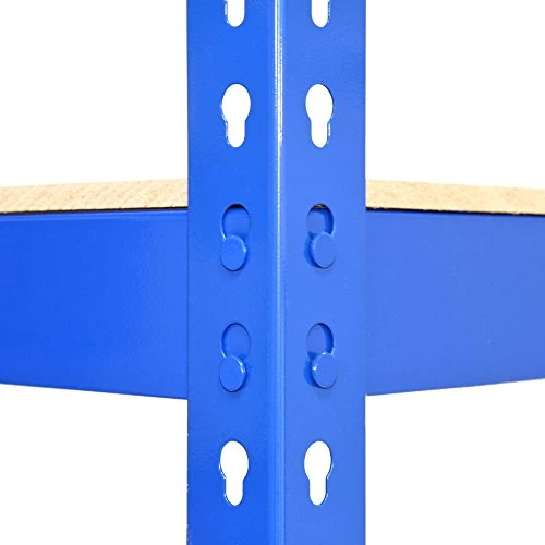 Monster Racking - 3 Rayonnages Q-Rax en Acier Bleu 120cm x 50cm x 180cm