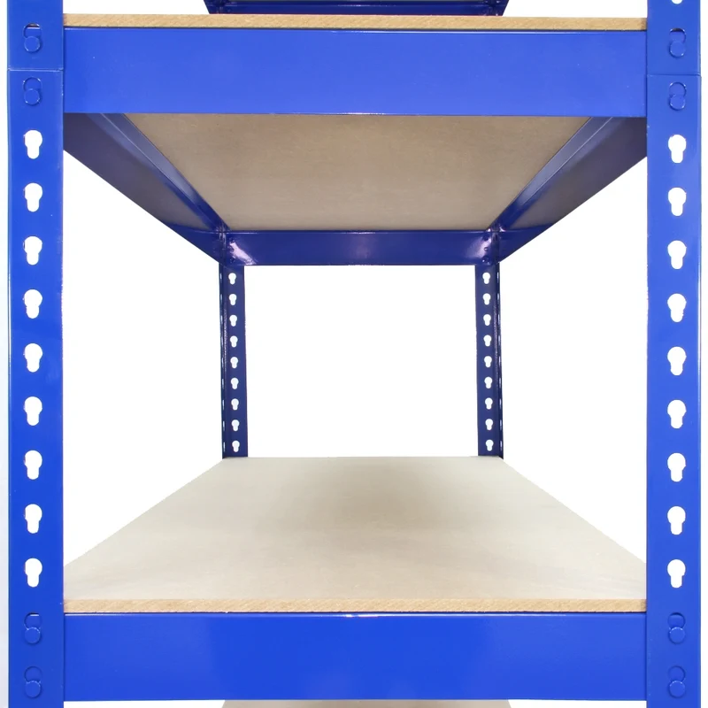 Monster Racking - Lot de 3 Rayonnages Q-Rax en Acier Bleu 120cm & 2 Rayonnages Q-Rax 90cm