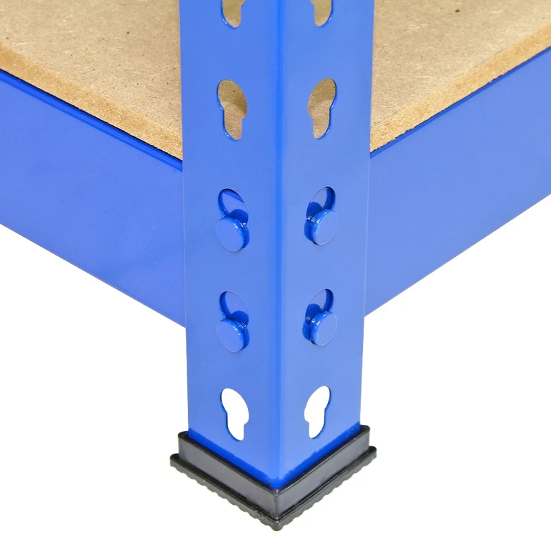 Monster Racking - Lot de 3 Rayonnages Q-Rax en Acier Bleu 120cm & 2 Rayonnages Q-Rax 90cm