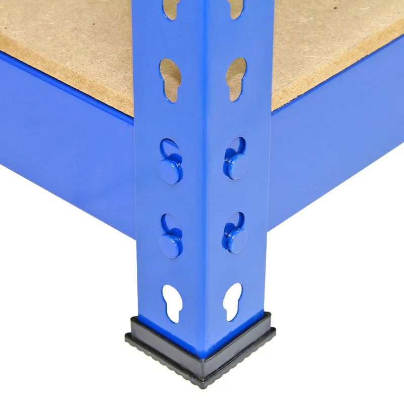 Monster Racking - 3 Rayonnages Q-Rax en Acier Bleu 120cm x 50cm x 180cm