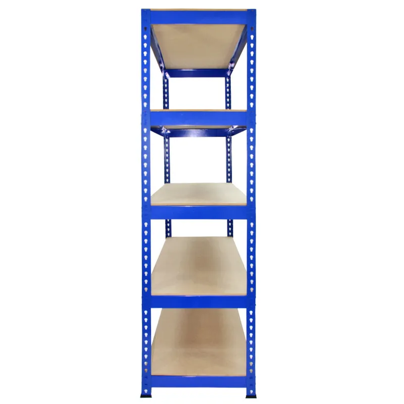 Monster Racking - Lot de 1 Rayonnage Q-Rax en Acier Bleu 120cm x 50cm x 180cm & Maillet