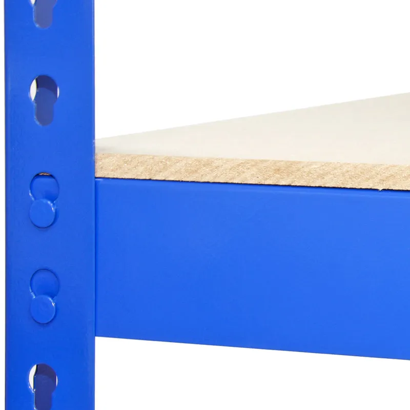 Monster Racking - Lot de Rayonnages Q-Rax 90cm en Acier Bleu & Maillet