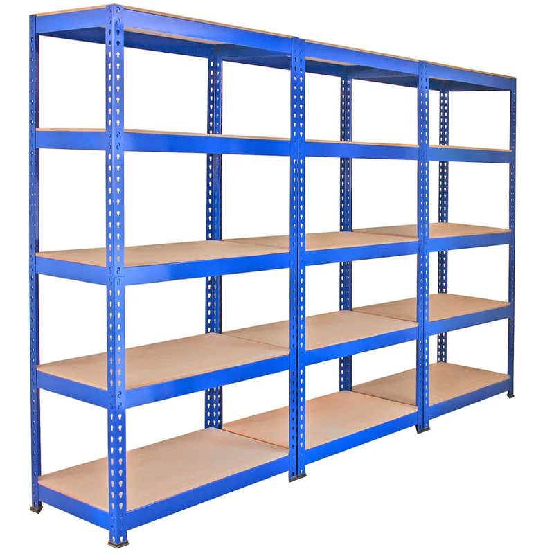 Monster Racking - 1 Rayonnage Q-Rax en Acier Bleu 90 cm x 50 cm x 182,5cm