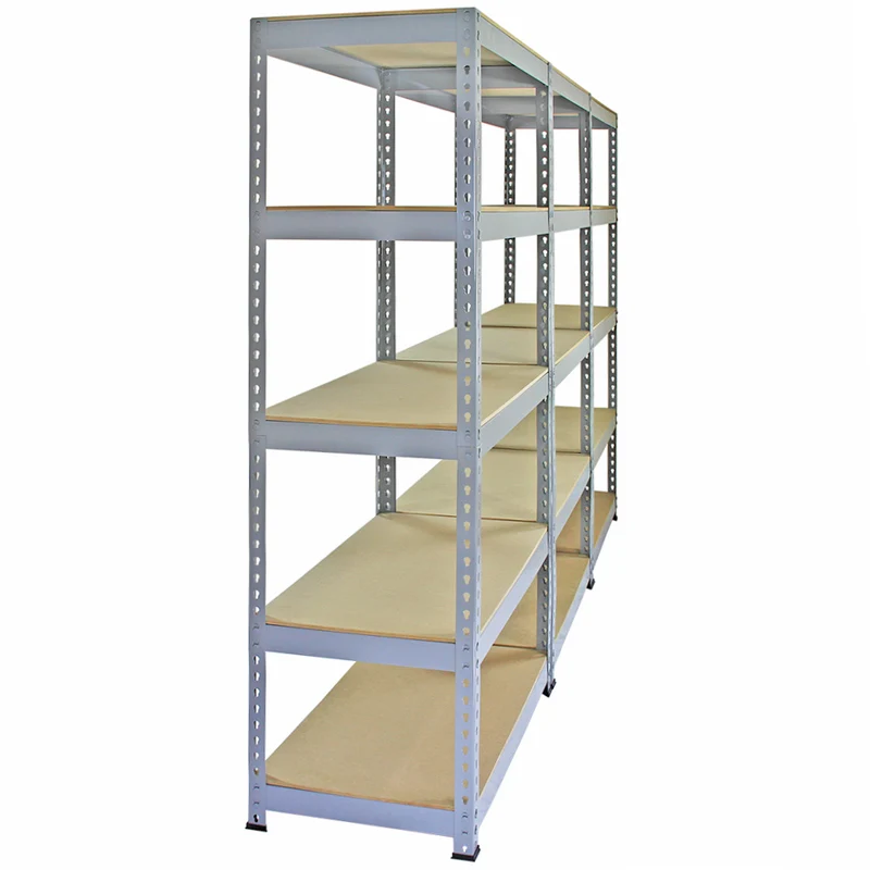 Monster Racking - 3 Rayonnages Q-Rax en Acier Gris 90cm x 50cm x 182,5cm