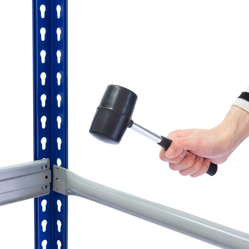 Monster Racking - 1 Rayonnage T-Rax pour Pneus en Acier Bleu 180cm x 40cm x 185cm