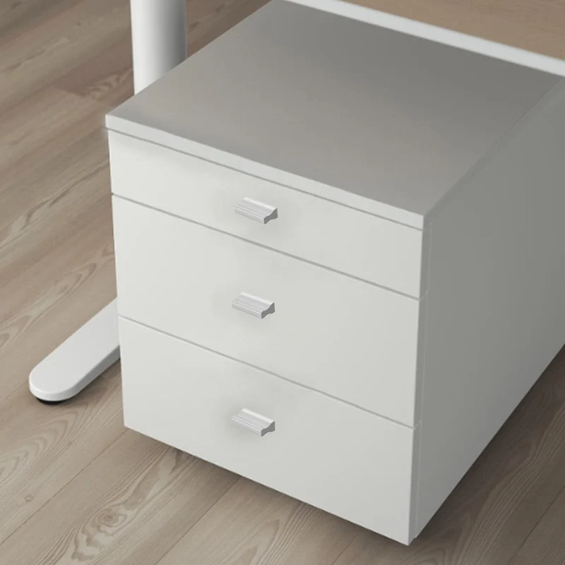 2 HANDLES 32 MM CENTRE DISTANCE IN SATIN-FINISHED RECYCLED PLASTIC