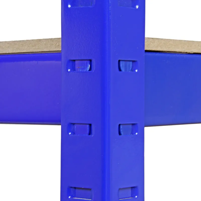 Monster Racking - Lot de 5 Rayonnages T-Rax en Acier Bleu 90cm x 45cm x 180cm & Connecteurs de Baies