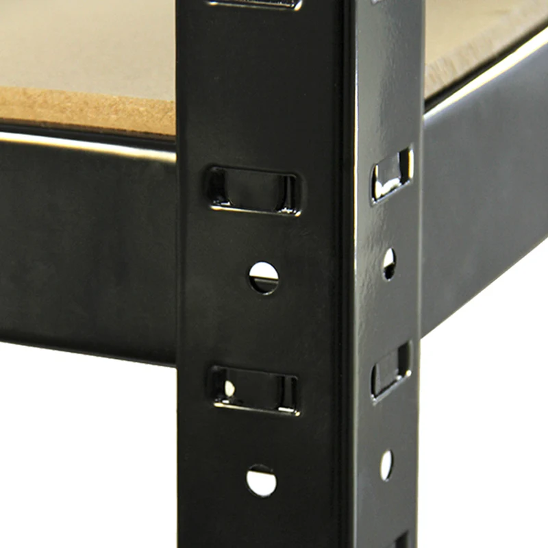 Monster Racking - Lot de 3 Rayonnages T-Rax en Acier Noir & 1 Établi en Acier Noir