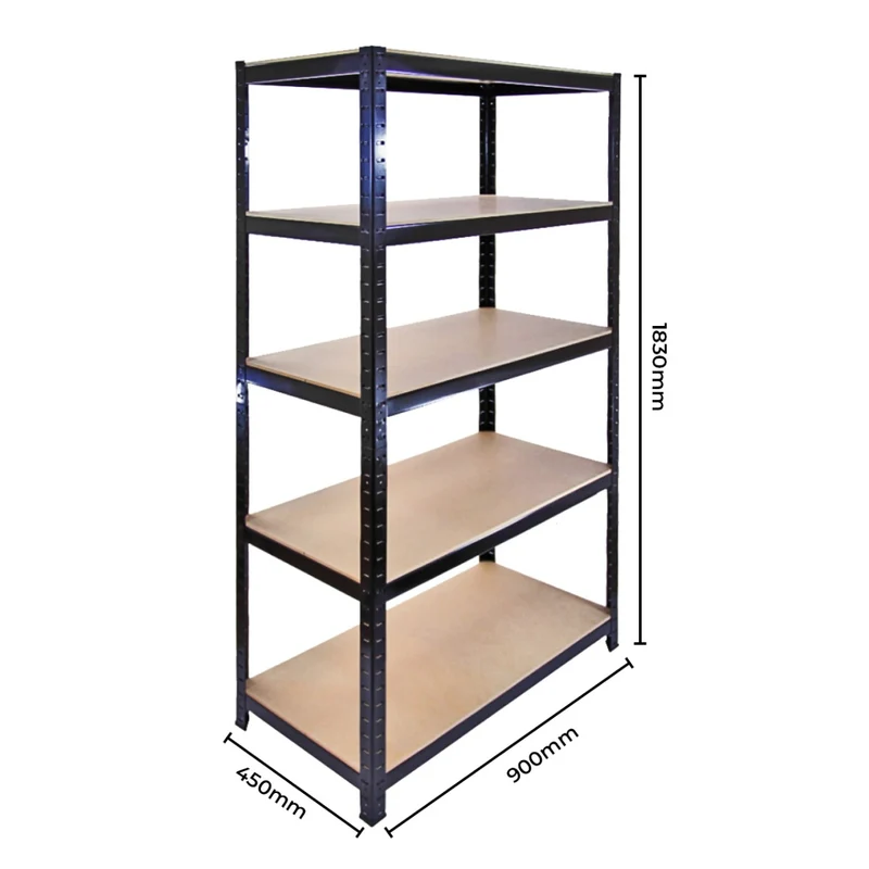 Monster Racking - Lot de 3 Rayonnages T-Rax en Acier Noir & 1 Établi en Acier Noir