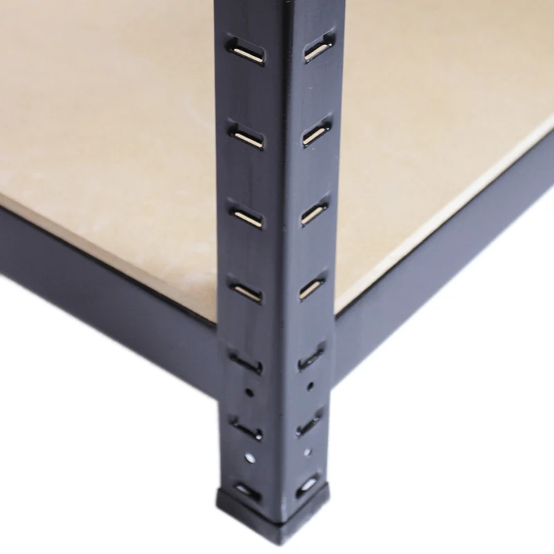 Monster Racking - Lot de 3 Rayonnages T-Rax en Acier Noir & 1 Établi en Acier Noir