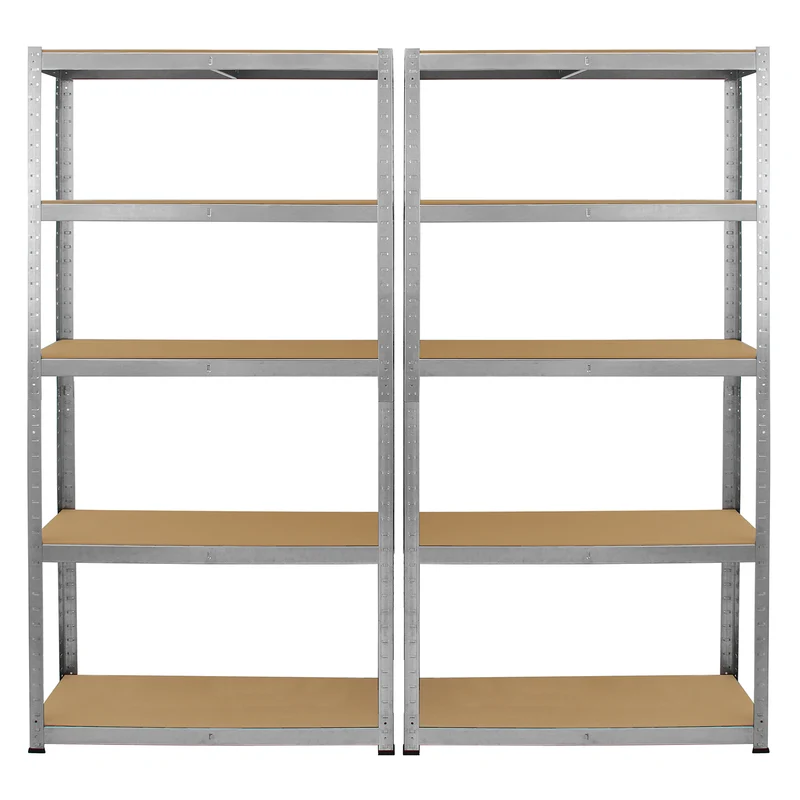 Monster Racking - Lot de 2 Rayonnages Galwix en Acier Galvanisé 90cm & 1 Établi de Travail