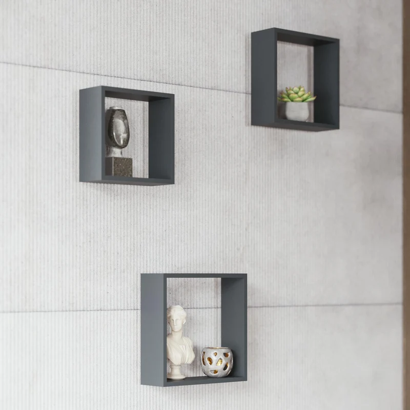 TRIS CUBES 24X24 + 27X27 + 30x30 CM NE