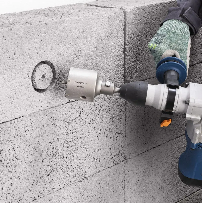 DEXTER 83 MM CONCRETE HOLE SAW WITH STAND AND DRILL BIT