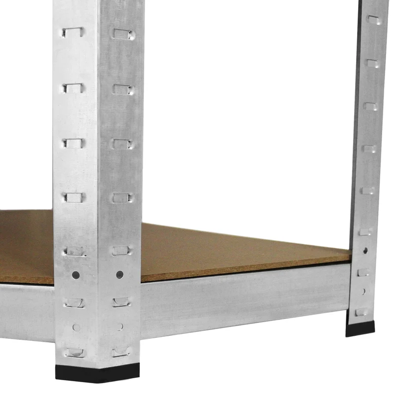 Monster Racking - Lot de 4 Rayonnages Galwix en Acier Galvanisé 90 cm & 1 Rayonnage d’Angle