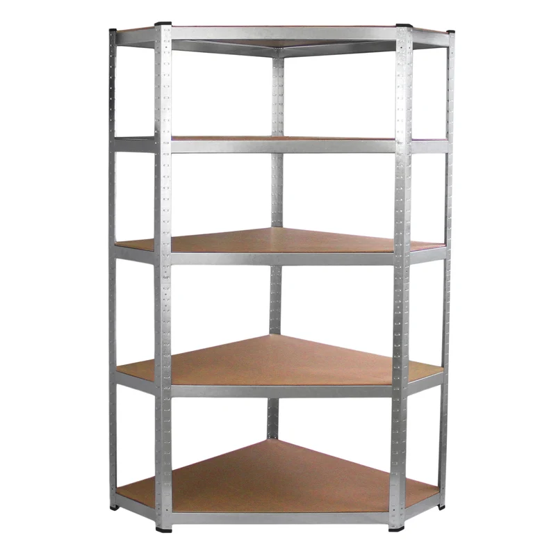 Monster Racking - Lot de 2 Rayonnages Galwix en Acier Galvanisé 90 cm & 1 Rayonnage d’Angle