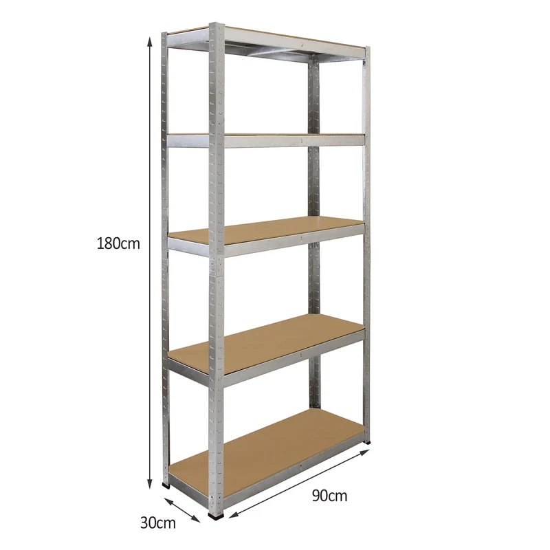 Monster Racking - Lot de 2 Rayonnages Galwix en Acier Galvanisé 90 cm & 1 Rayonnage d’Angle