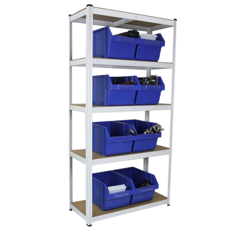 Monster Racking - Lot de 2 Rayonnages E-Rax en Acier Blanc 90cm x 40cm x 180cm