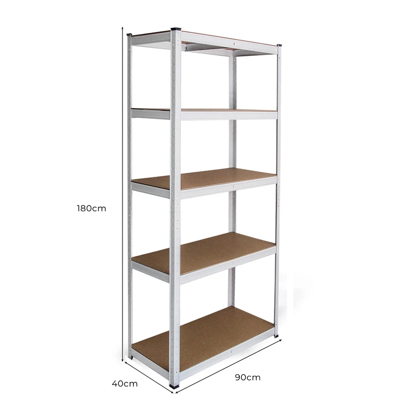 Monster Racking - 1 Rayonnage E-Rax en Acier Blanc 90cm x 40cm x 180cm