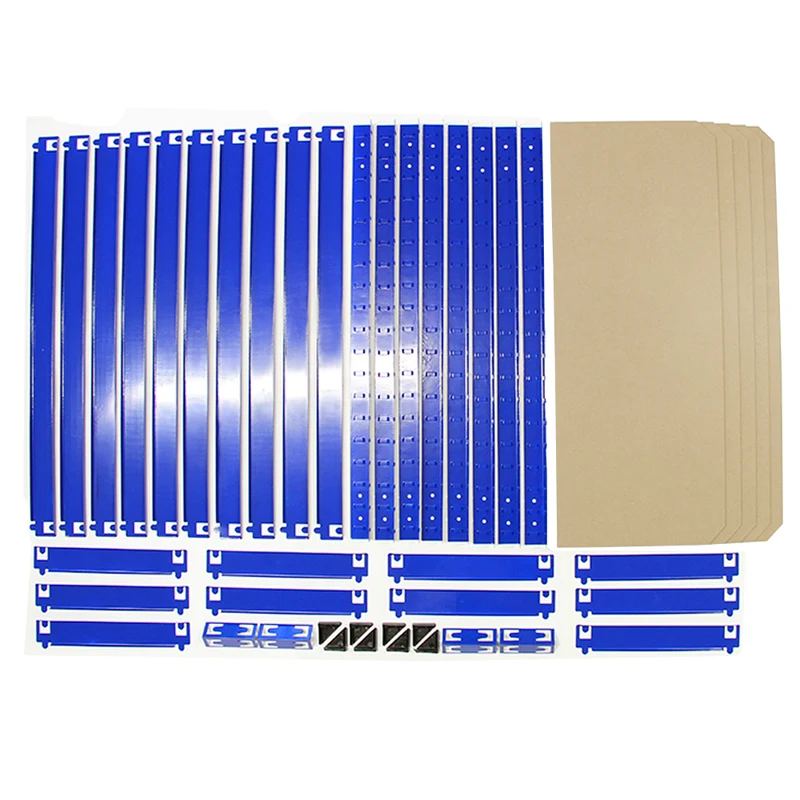 Monster Racking - 5 Rayonnages T-Rax en Acier Bleu 75cm x 30cm x 150cm