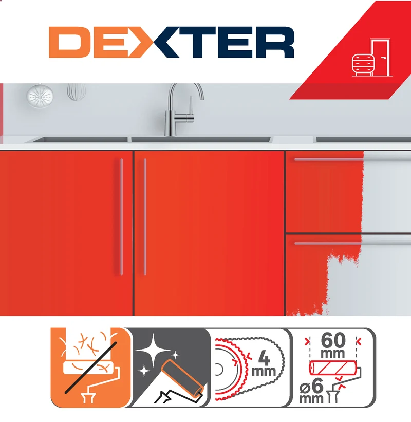 MINI 6CM DEXTER ENAMEL ROLLER