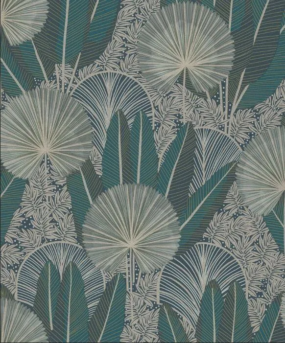 Wallpaper palm trees tropical oil 53x10,5mt