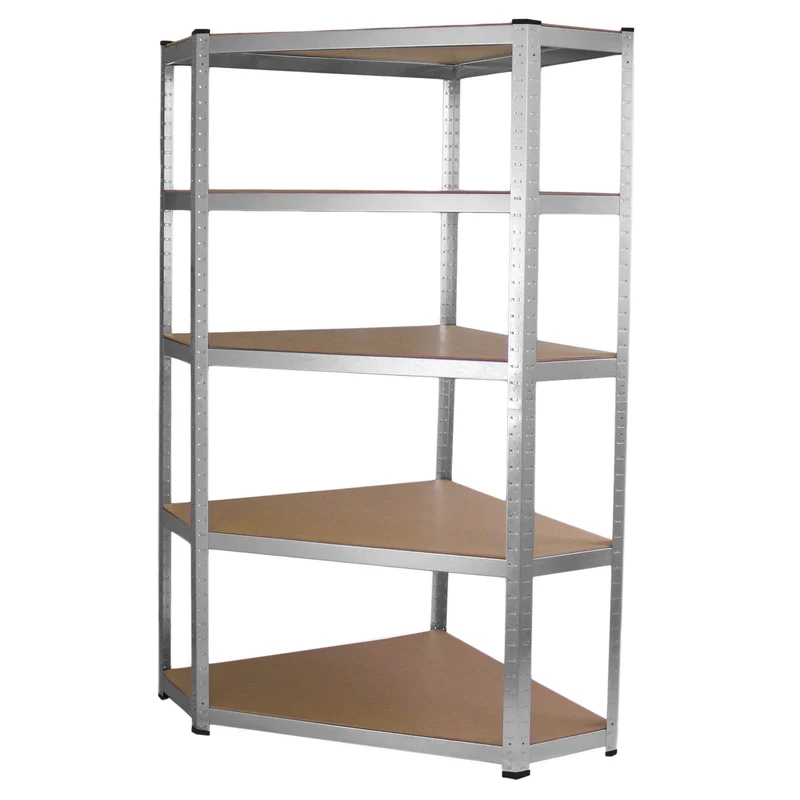 Monster Racking - Rayonnage d’Angle Galwix en Acier Galvanisé 90 cm x 30 cm x 180 cm