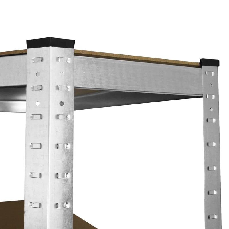 Monster Racking - Rayonnage d’Angle Galwix en Acier Galvanisé 90 cm x 30 cm x 180 cm