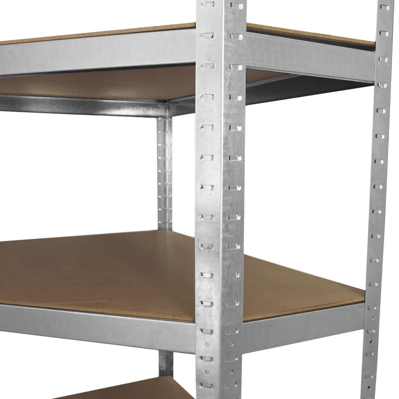 Monster Racking - Rayonnage d’Angle Galwix en Acier Galvanisé 90 cm x 30 cm x 180 cm