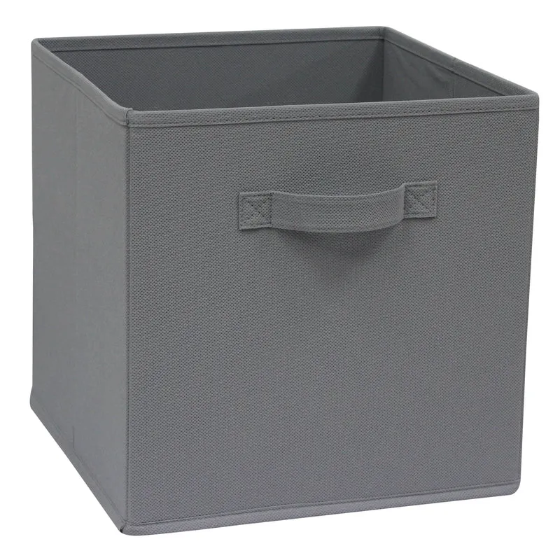 KUB SPACEO BASKET W31xD31xH31CM IN FABRIC COLOUR GREY