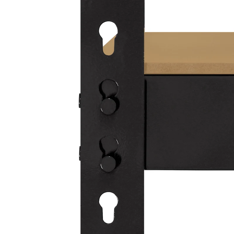 Monster Racking - 1 Rayonnage Q-Rax en Acier Noir 160cm x 60cm x 160cm