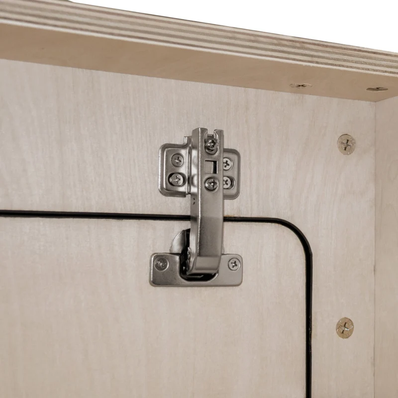 Armoire de Rangement pour Camping-Car avec Rebord Noir – 120 x 35 x 35 cm