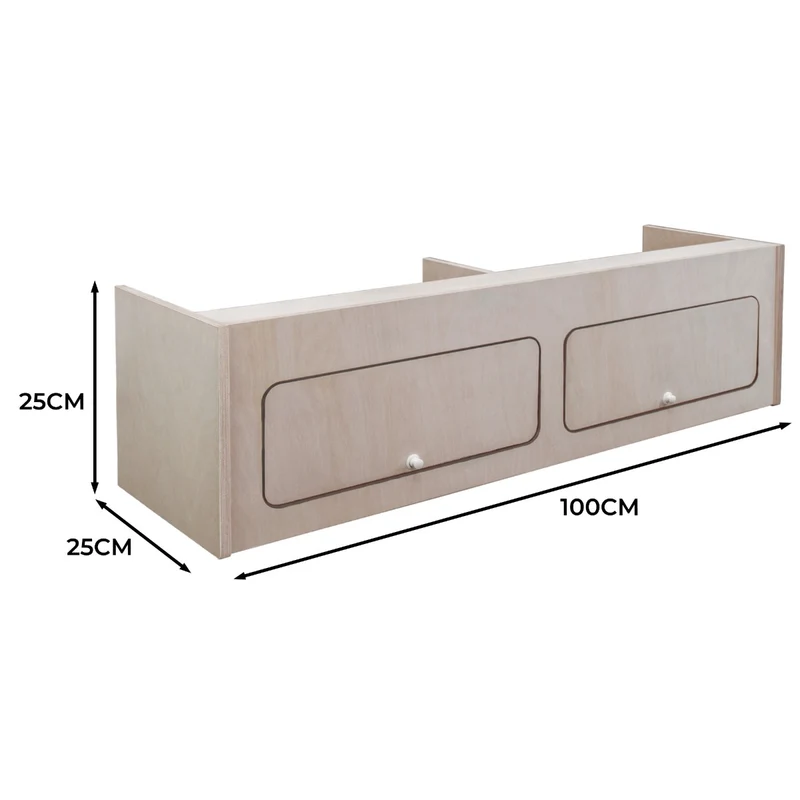 Armoire de Rangement pour Camping-Car – 100 x 25 x 25 cm