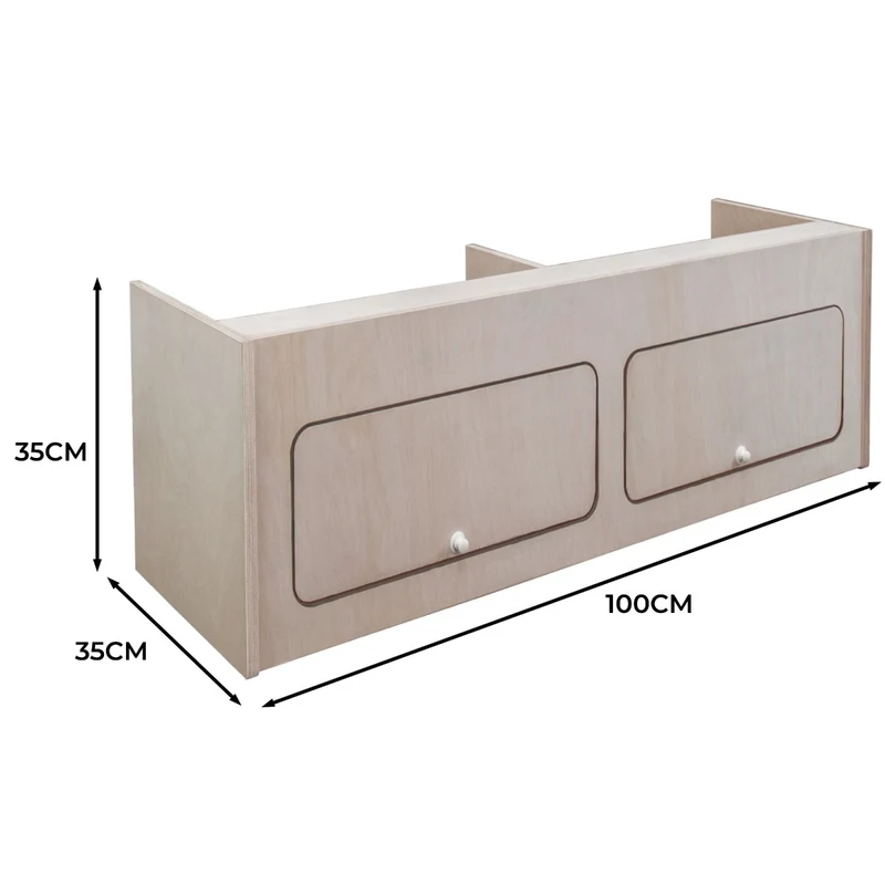 Armoire de Rangement pour Camping-Car – 100 x 35 x 35 cm