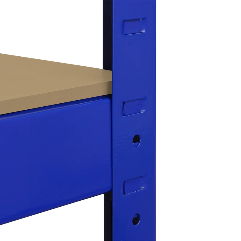 Monster Racking - 5 Rayonnages T-Rax en Acier Bleu 160cm x 60cm x 180cm