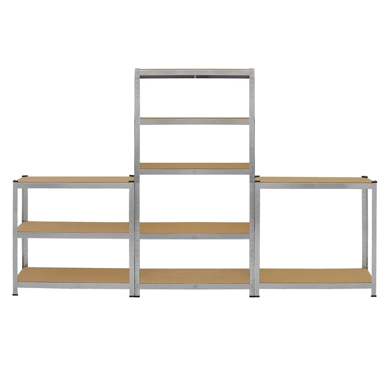 Monster Racking - Lot de 2 Rayonnages Galwix en Acier Galvanisé 90 cm x 30 cm x 180 cm