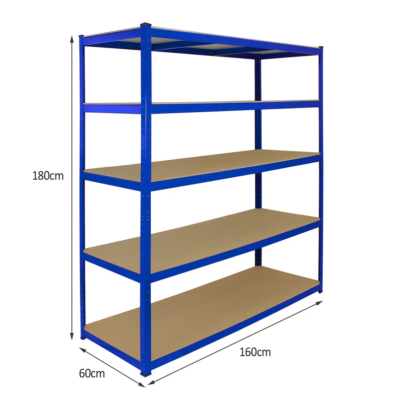 Monster Racking - 1 Rayonnage T-Rax en Acier Bleu 160cm x 60cm x 180cm