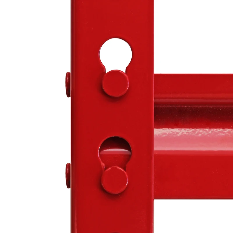 Monster Racking - 10 Rayonnages Z-Rax en Acier Rouge 90cm x 45cm x 183cm
