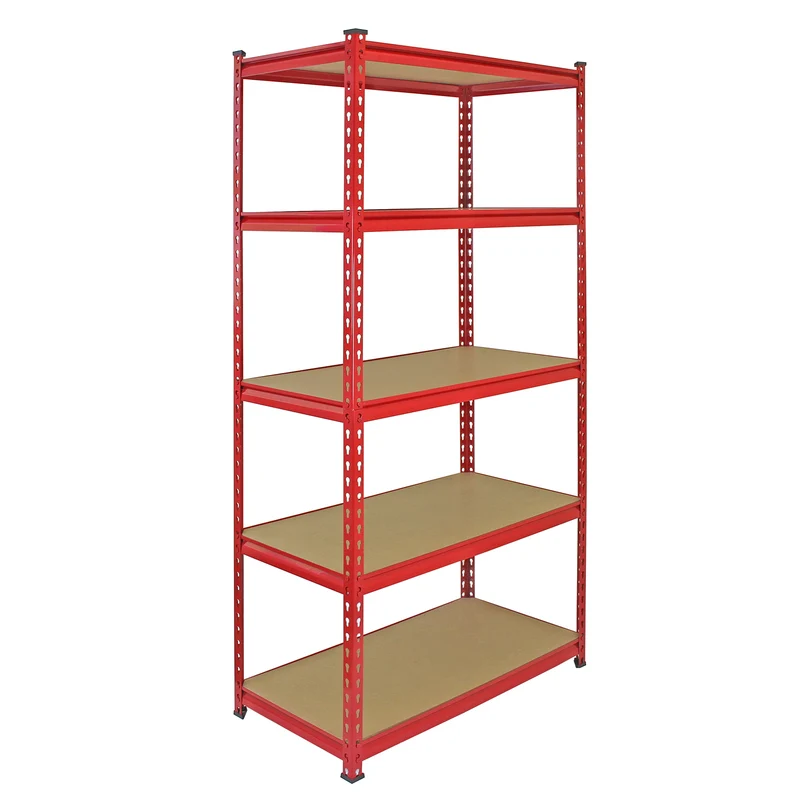 Monster Racking - 3 Rayonnages Z-Rax en Acier Rouge 90cm x 45cm x 183cm