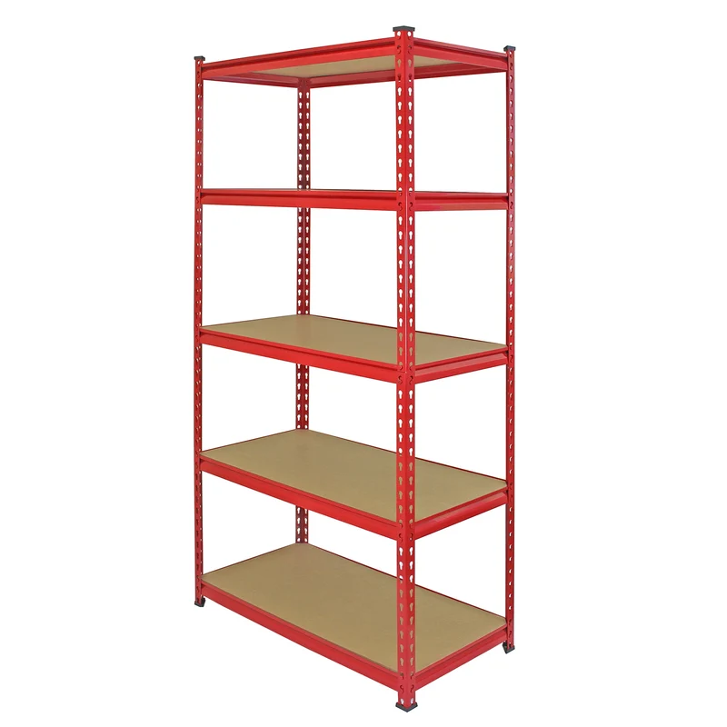 Monster Racking - 1 Rayonnage Z-Rax en Acier Rouge 90cm x 45cm x 183cm