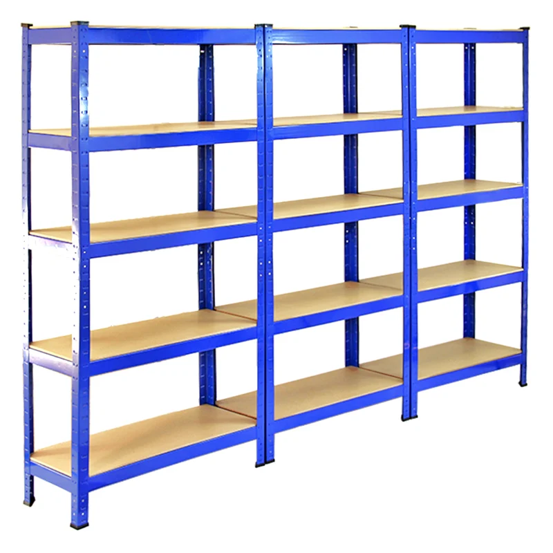Monster Racking - 10 Rayonnages T-Rax en Acier Bleu 120cm x 45cm x 180cm