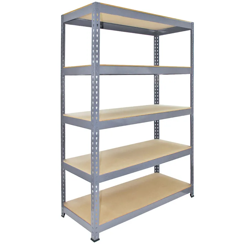 Monster Racking - 10 Rayonnages Q-Rax en Acier Gris 120cm x 50cm x 180cm