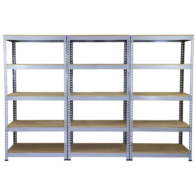 Monster Racking - 10 Rayonnages Q-Rax en Acier Gris 90cm x 50cm x 180cm