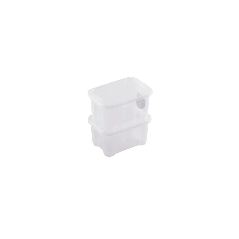 T-BOX XXS CONTAINER WITH LID W26xD19xH14CM 5LT TRANSPARENT PLASTIC LID