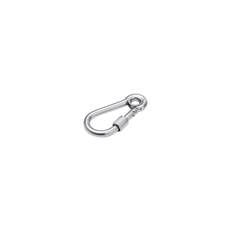 DOUBLE LOCKING CARABINER STANDERS STAINLESS STEEL RAW D 6 X 60 MM 100 KG