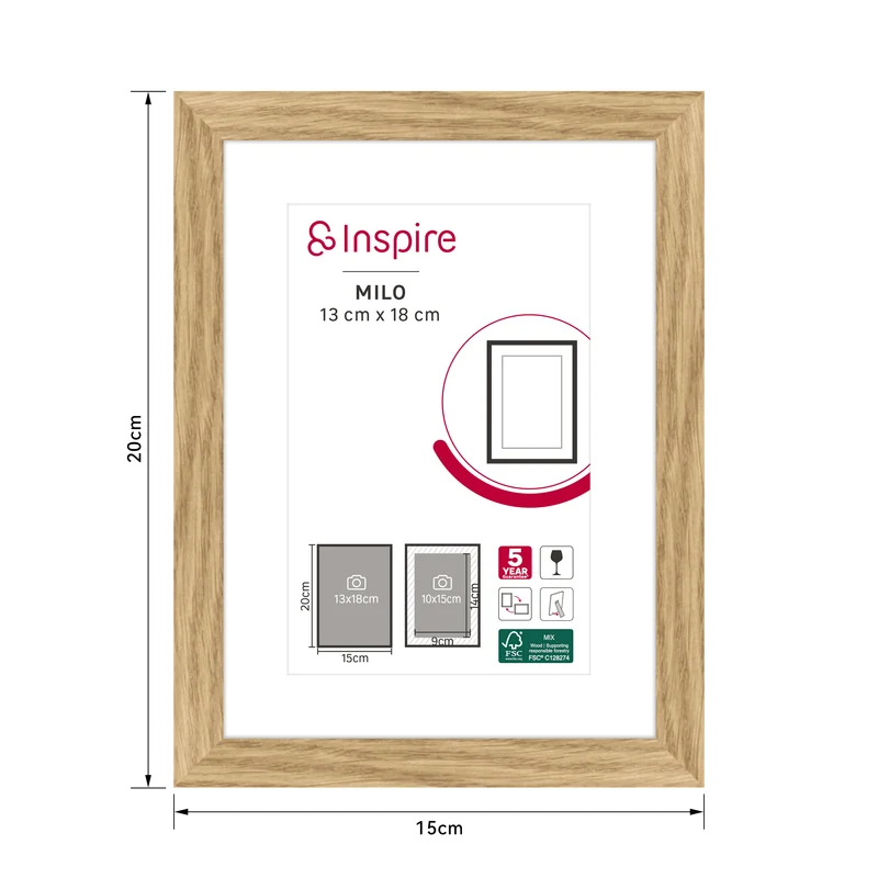 MILO FRAME 13X18 CM BEECH WOOD