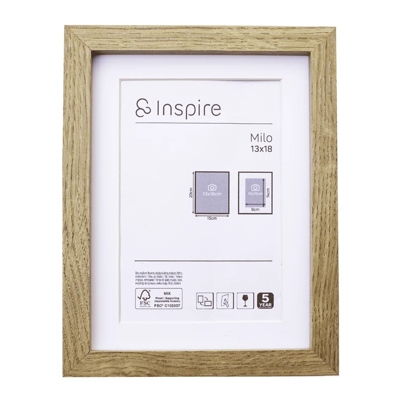 MILO FRAME 13X18 CM BEECH WOOD