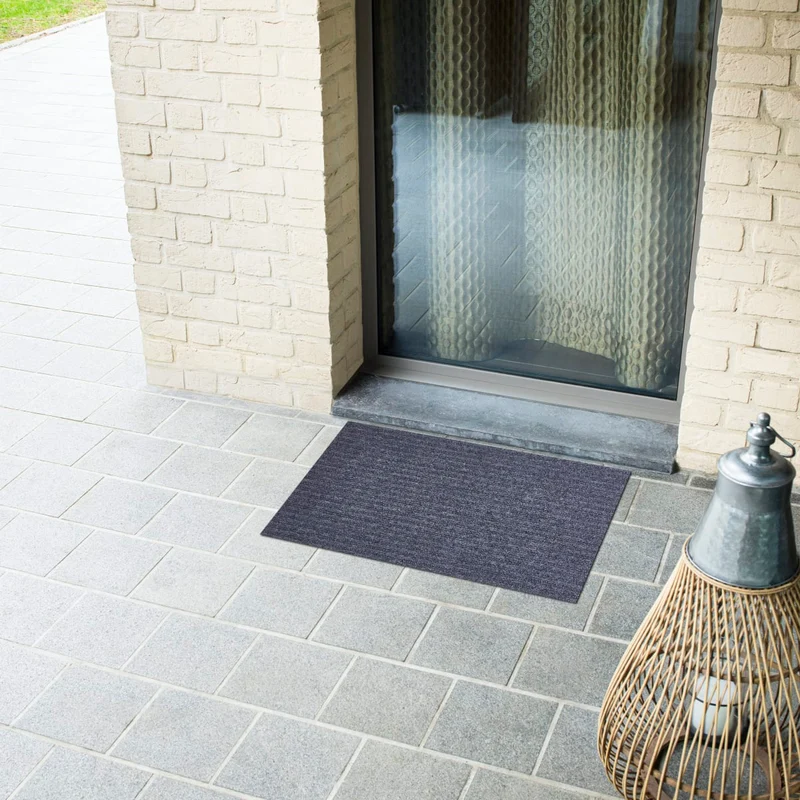 DOORMAT JEAN GRAY 33X55 CM POLYESTER