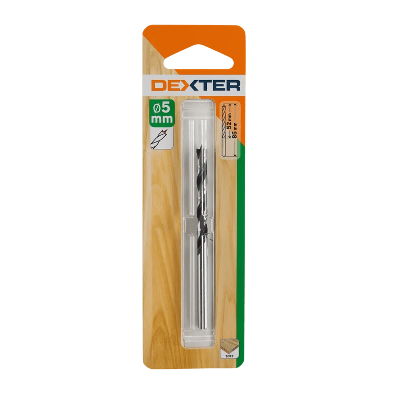 DEXTER WOOD DRILL BIT DIAM 5MM. LUNGHEZ